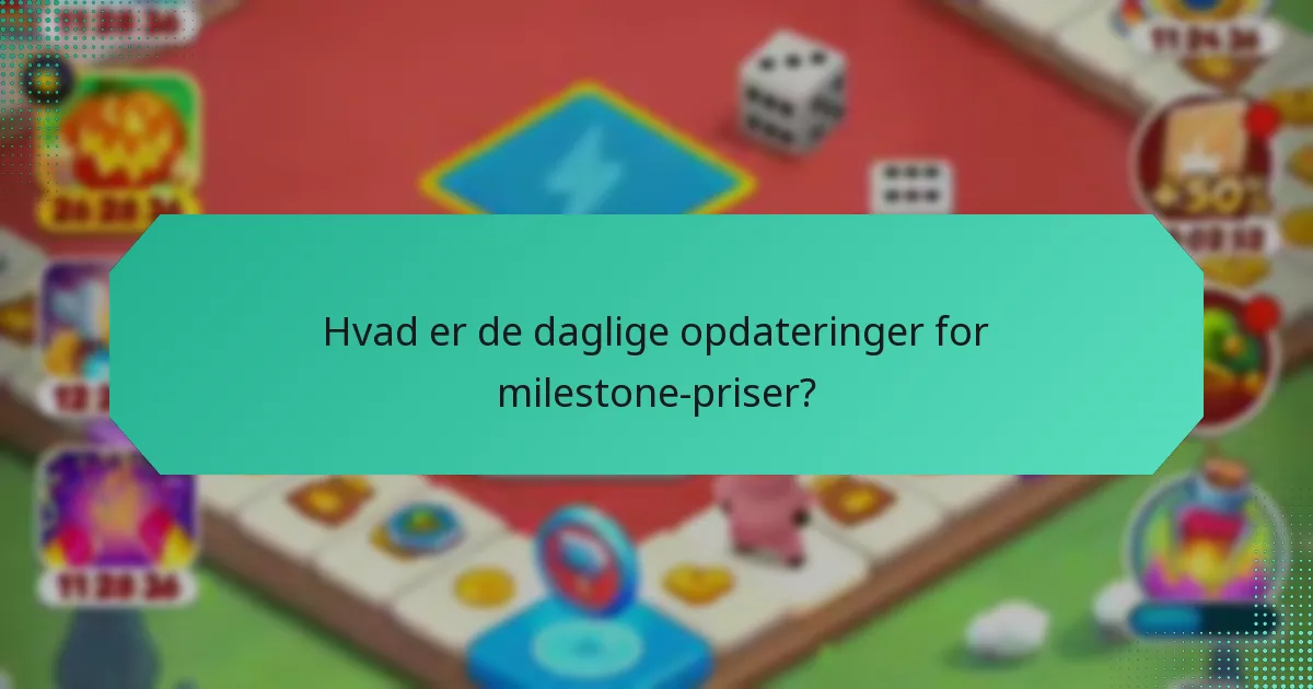 Hvilke begivenheder tilbyder milestone-priser?